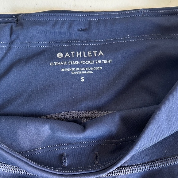 Athleta Deep Blue Leggings - Picture 3 of 4